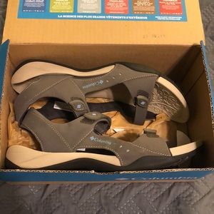 Columbia sun light mud,sail sandals NIB women’s 12